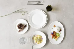 Assiette coupe plate rond blanc porcelaine Ø 26,8 cm Sérafine - PRO.MUNDI Sale