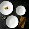 Assiette coupe plate rond blanc porcelaine Ø 31 cm Gusto - ACCOLADE Online