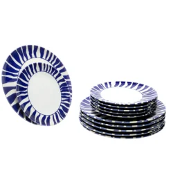 Assiette coupe plate rond blanc porcelaine Ø 20 cm Zebra - ESSENTIALS COLLECTION New