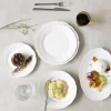 PRO.MUNDI Assiette coupe plate rond blanc porcelaine Ø 24,2 cm Sérafine Online