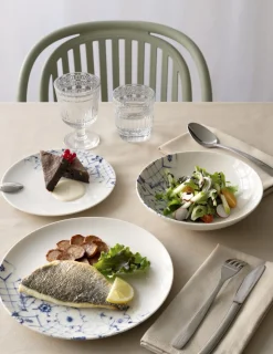 ESSENTIALS COLLECTION Assiette coupe plate rond blanc porcelaine Ø 20 cm Corfu Clearance