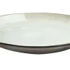 Assiette coupe plate rond blanc grès émaillé Ø 20,5 cm Shadow - MEDARD DE NOBLAT Sale