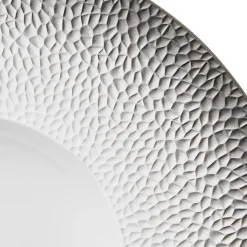 Assiette coupe plate rond blanc porcelaine de limoges Ø 32 cm L' Fragment - DEGRENNE Discount