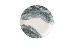 Assiette coupe plate rond Black porcelaine vitrifiée Ø 26 cm Tide - CHURCHILL Outlet