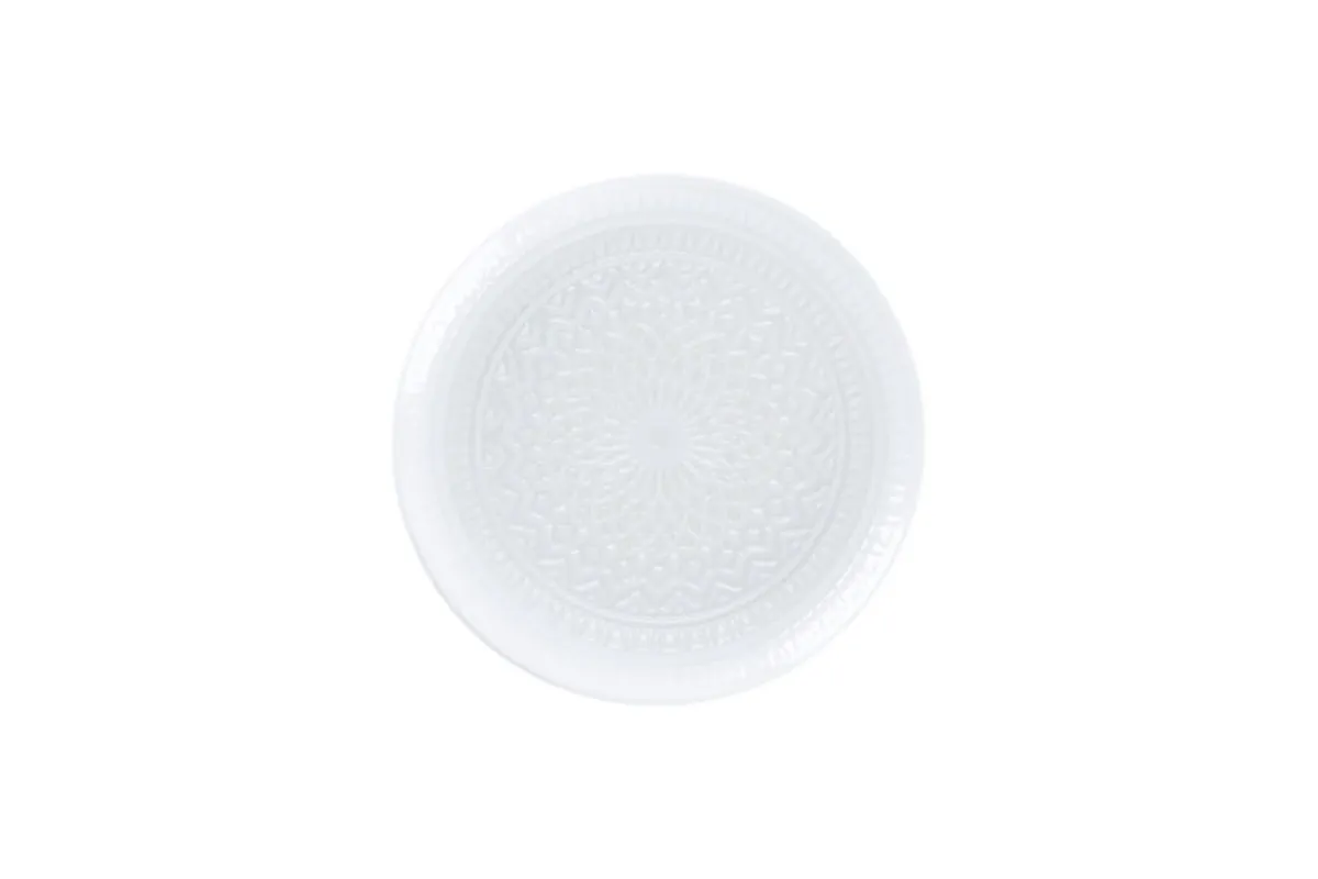 Assiette coupe plate rond blanc porcelaine Ø 24 cm Céleste - RAK Discount