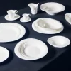 Assiette coupe plate rond blanc porcelaine bone china 14,3x12,4 cm Pose - RAK Clearance
