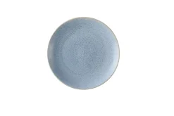 DUDSON Assiette coupe plate rond bleu grès émaillé Ø 27,3 cm Evo Azure Hot