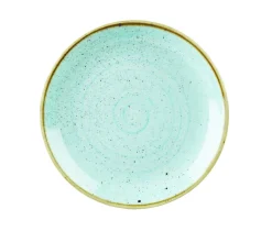 Assiette coupe plate rond bleu porcelaine vitrifiée Ø 28,8 cm Stonecast Duck Egg - CHURCHILL Best