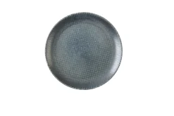 Assiette coupe plate rond bleu porcelaine vitrifiée Ø 26 cm Astro - CHURCHILL Discount
