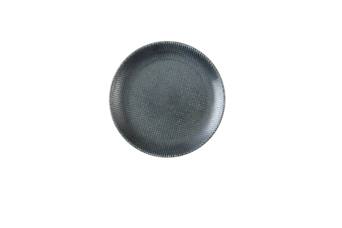 CHURCHILL Assiette coupe plate rond bleu porcelaine vitrifiée Ø 21,7 cm Astro Hot