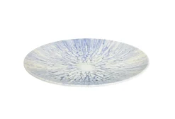 Assiette coupe plate rond bleu porcelaine Ø 20 cm Coral - ESSENTIALS COLLECTION Clearance