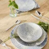 Assiette coupe plate rond bleu porcelaine Ø 26 cm Coral - ESSENTIALS COLLECTION