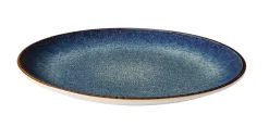ACCOLADE Assiette coupe plate rond bleu foncé porcelaine Ø 24 cm Seablue Clearance
