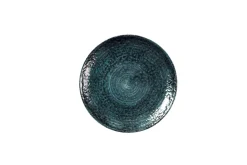 Assiette coupe plate rond bleu porcelaine vitrifiée Ø 21,7 cm Chroma - CHURCHILL