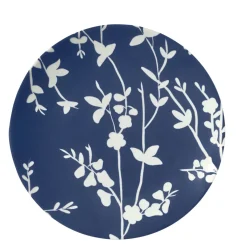 Assiette coupe plate rond bleu porcelaine Ø 26 cm Flora - ESSENTIALS COLLECTION Best
