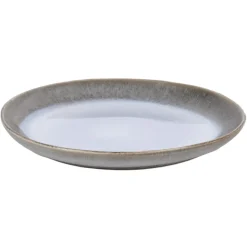 Assiette coupe plate rond bleu glacier grès émaillé Ø 27 cm Snow - PRO.MUNDI Clearance