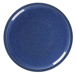 RAK Assiette coupe plate rond bleu porcelaine vitrifiée Ø 16,2 cm stone Ease