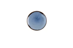 Assiette coupe plate rond bleu indigo porcelaine vitrifiée Ø 16 cm Harvest - DUDSON Best