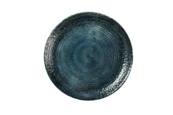 CHURCHILL Assiette coupe plate rond bleu porcelaine vitrifiée Ø 28,8 cm Chroma Best