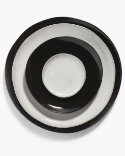 Assiette coupe plate rond ébène grès émaillé Ø 30,5 cm La Mère - SERAX Online