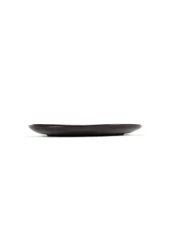 SERAX Assiette coupe plate rond ébène grès émaillé Ø 25 cm La Mère Discount
