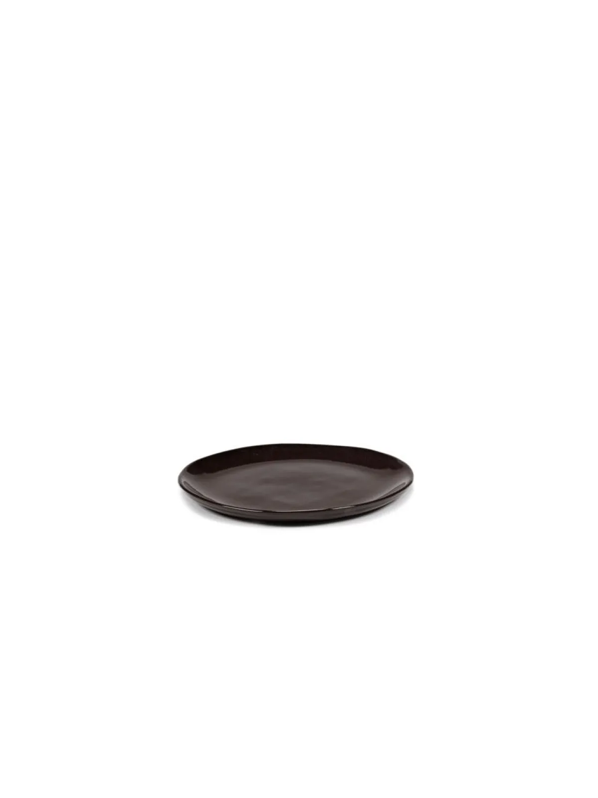Assiette coupe plate rond ébène grès émaillé Ø 14,5 cm La Mère - SERAX Best