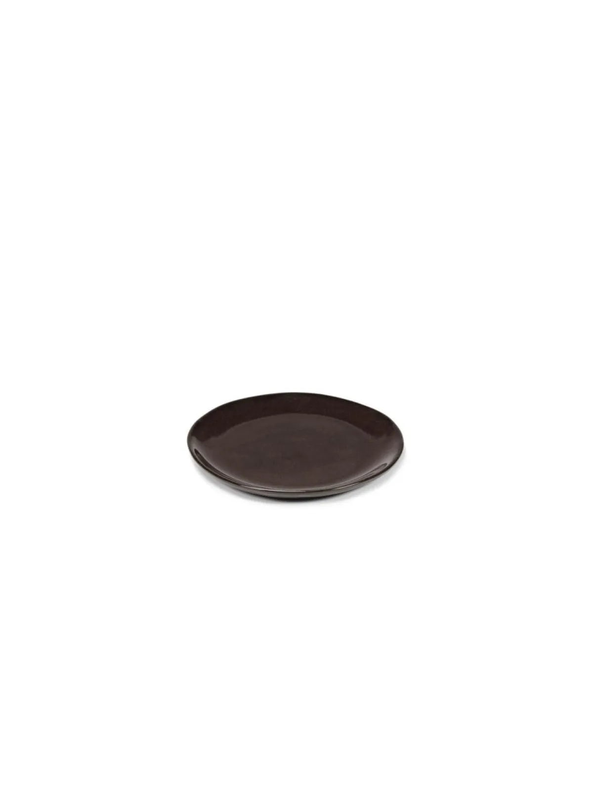 Assiette coupe plate rond ébène grès émaillé Ø 14,5 cm La Mère - SERAX Best