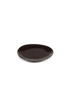 Assiette coupe plate rond ébène grès émaillé Ø 20 cm La Mère - SERAX Hot