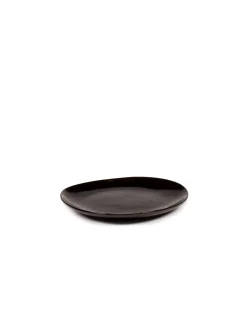 Assiette coupe plate rond ébène grès émaillé Ø 20 cm La Mère - SERAX Hot
