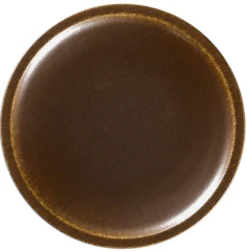 RAK Assiette coupe plate rond bronze porcelaine vitrifiée Ø 20,4 cm stone Ease Outlet