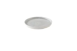 Assiette coupe plate rond Canvas grey porcelaine vitrifiée Ø 16 cm Stonecast Canvas - CHURCHILL Outlet