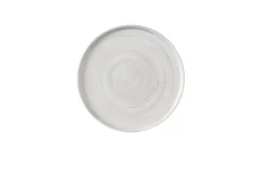 Assiette coupe plate rond Canvas grey porcelaine vitrifiée Ø 16 cm Stonecast Canvas - CHURCHILL Outlet
