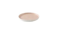 CHURCHILL Assiette coupe plate rond Canvas Coral porcelaine vitrifiée Ø 28 cm Stonecast Canvas