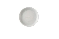 CHURCHILL Assiette coupe plate rond Canvas grey porcelaine vitrifiée Ø 16,5 cm Stonecast Canvas