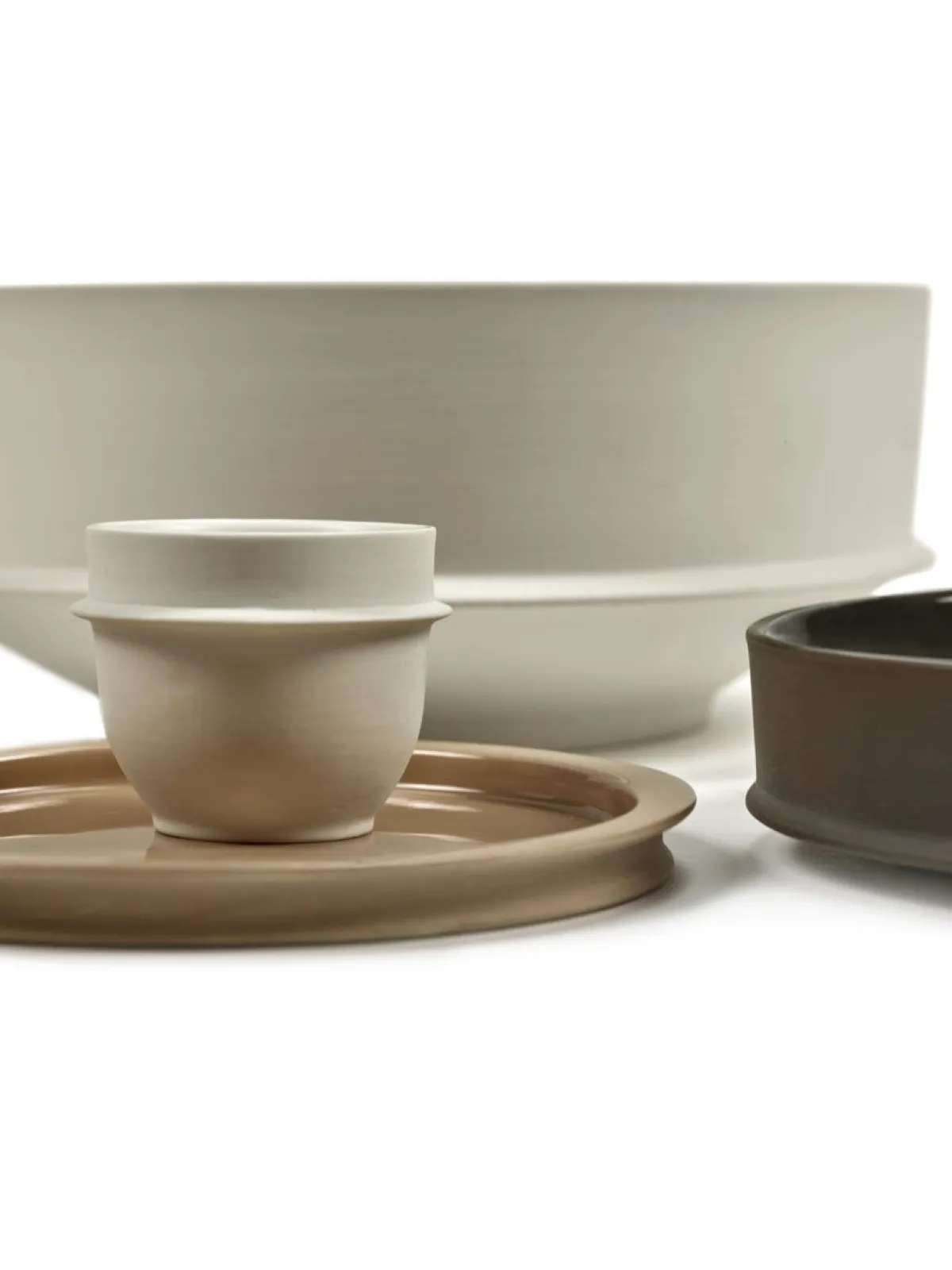 Assiette coupe plate rond Clay porcelaine Ø 17 cm Dune - SERAX Sale