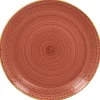 Assiette coupe plate rond coral porcelaine vitrifiée Ø 30,7 cm Twirl - RAK New