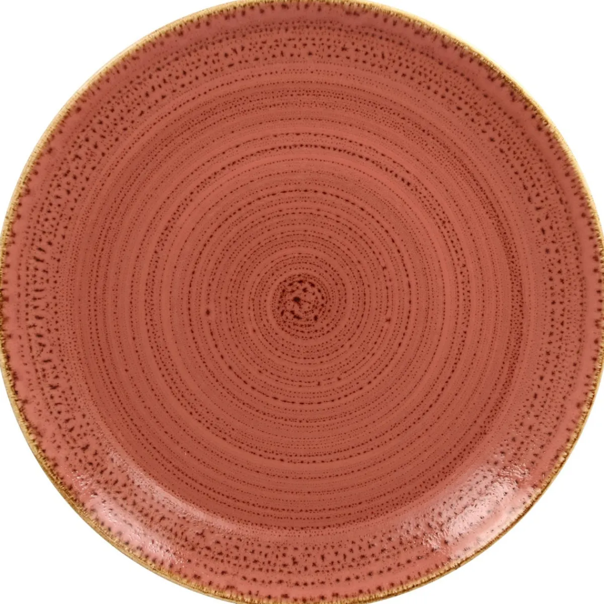 Assiette coupe plate rond coral porcelaine vitrifiée Ø 30,7 cm Twirl - RAK New