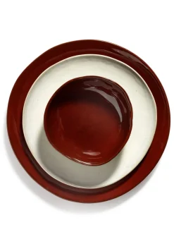 SERAX Assiette coupe plate rond écru grès émaillé Ø 25 cm La Mère Discount