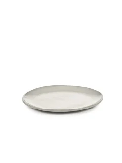 SERAX Assiette coupe plate rond écru grès émaillé Ø 25 cm La Mère Discount