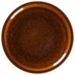 RAK Assiette coupe plate rond cuivre porcelaine vitrifiée Ø 23,8 cm stone Ease