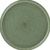 RAK Assiette coupe plate rond Dark Green porcelaine vitrifiée Ø 23,8 cm Selva Clearance