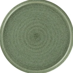 RAK Assiette coupe plate rond Dark Green porcelaine vitrifiée Ø 23,8 cm Selva Clearance