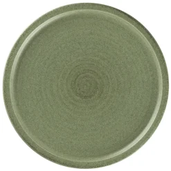 RAK Assiette coupe plate rond Dark Green porcelaine vitrifiée Ø 20,4 cm Selva Discount