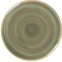 Assiette coupe plate rond Emerald porcelaine vitrifiée Ø 26,7 cm stone Spot - RAK Clearance