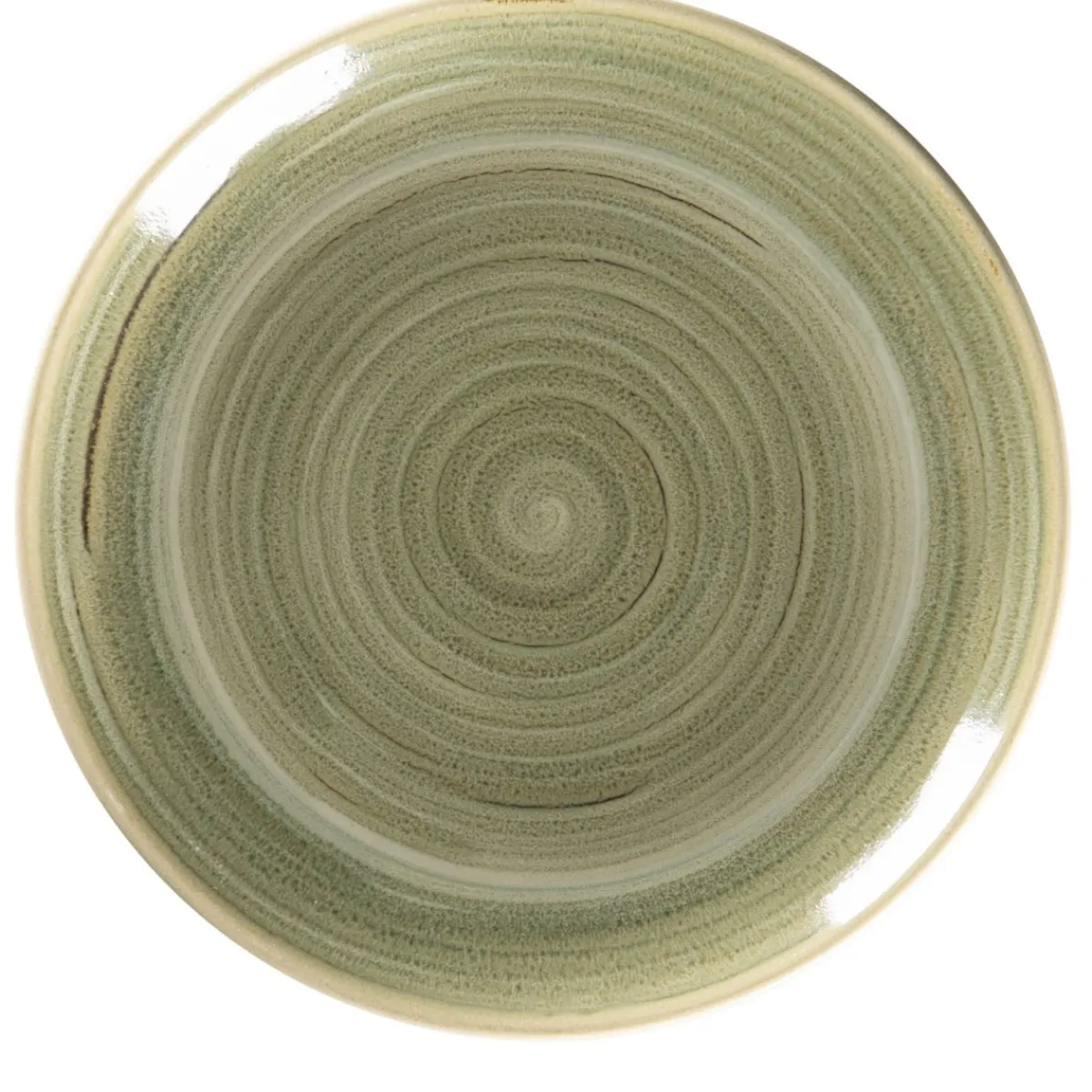 Assiette coupe plate rond Emerald porcelaine vitrifiée Ø 20,9 cm stone Spot - RAK Hot