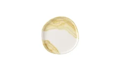 Assiette coupe plate rond Gold porcelaine vitrifiée Ø 26 cm Tide - CHURCHILL Sale