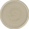 RAK Assiette coupe plate rond Grey porcelaine vitrifiée Ø 23,8 cm Selva Clearance