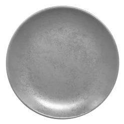 Assiette coupe plate rond gris porcelaine vitrifiée Ø 17,9 cm Shale - RAK New