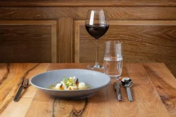 RAK Assiette coupe plate rond gris porcelaine vitrifiée Ø 26,7 cm Shale