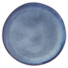 Assiette coupe plate rond gris grès émaillé Ø 27 cm Galaxy - PRO.MUNDI New